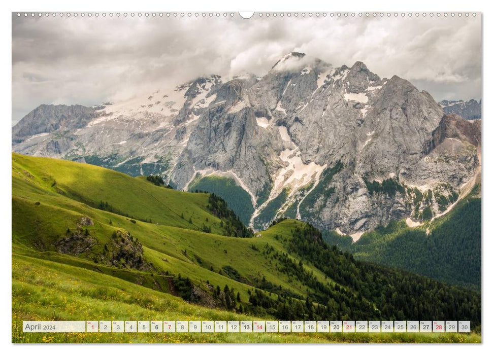 Fascination des « pixels de montagne » pour la randonnée en montagne (calendrier mural CALVENDO 2024) 