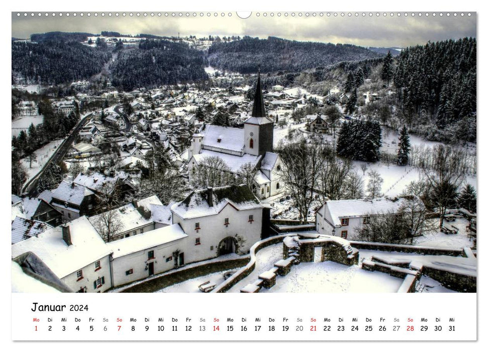 The most beautiful places in the Eifel - Reifferscheid (CALVENDO wall calendar 2024) 