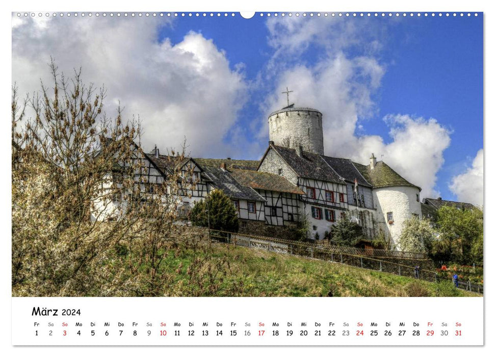 The most beautiful places in the Eifel - Reifferscheid (CALVENDO wall calendar 2024) 