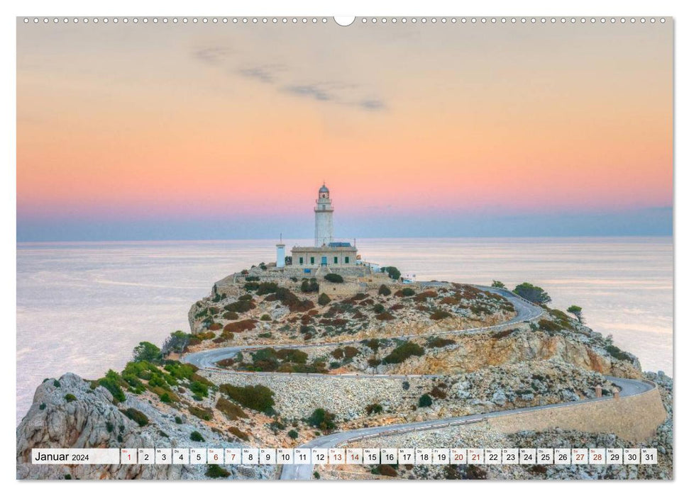 Mallorca's lighthouses (CALVENDO wall calendar 2024) 
