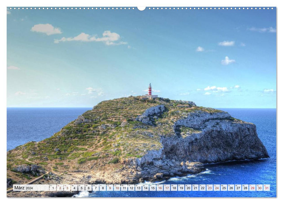 Mallorca's lighthouses (CALVENDO wall calendar 2024) 