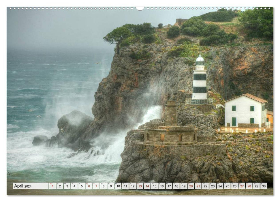 Mallorca's lighthouses (CALVENDO wall calendar 2024) 