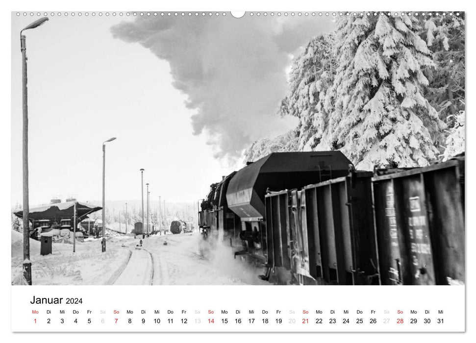 Steam locomotives in the GDR (CALVENDO Premium Wall Calendar 2024) 