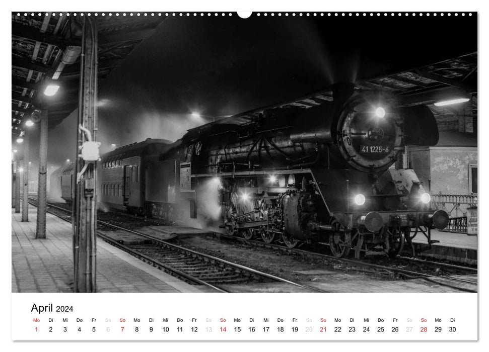 Steam locomotives in the GDR (CALVENDO Premium Wall Calendar 2024) 