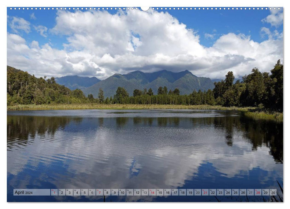 Kia ora, Aotearoa – Merveilleuse Nouvelle-Zélande (Calendrier mural CALVENDO 2024) 