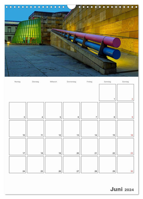 Night in German cities (CALVENDO wall calendar 2024) 