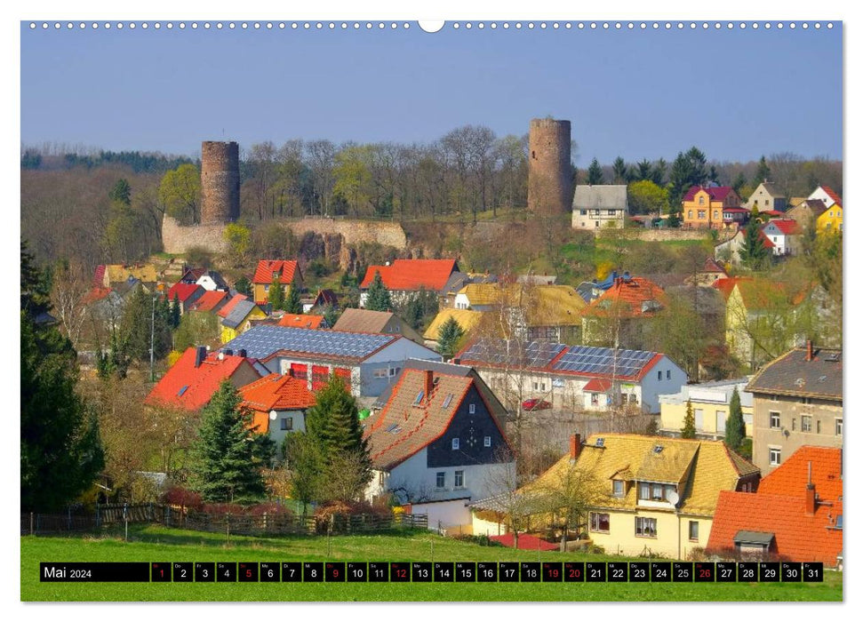 Schlösser und Burgen in Sachsen (CALVENDO Premium Wandkalender 2024)