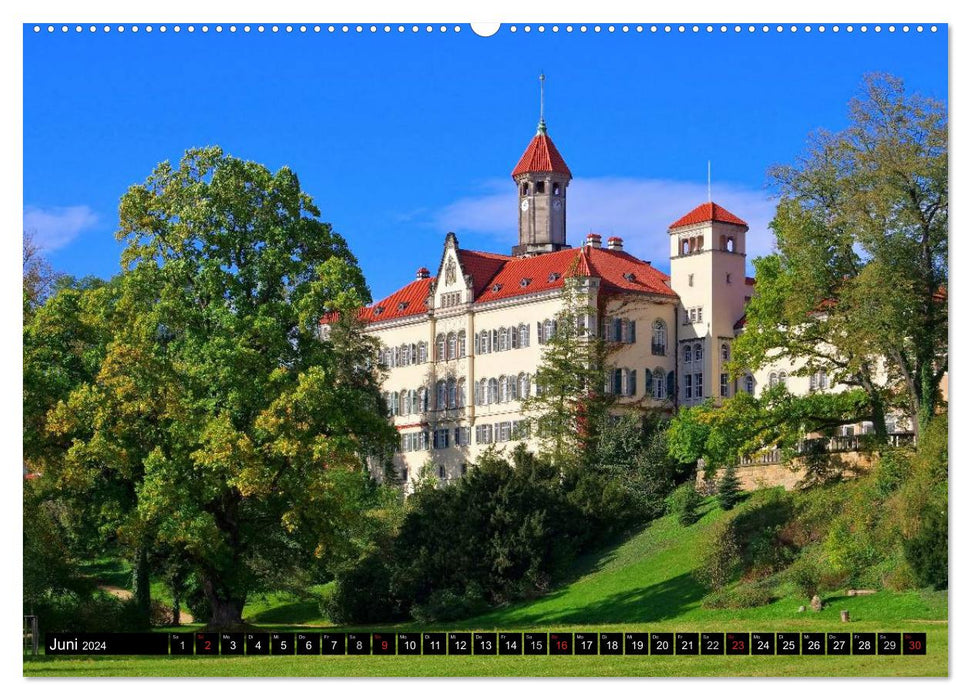 Palaces and castles in Saxony (CALVENDO Premium Wall Calendar 2024) 