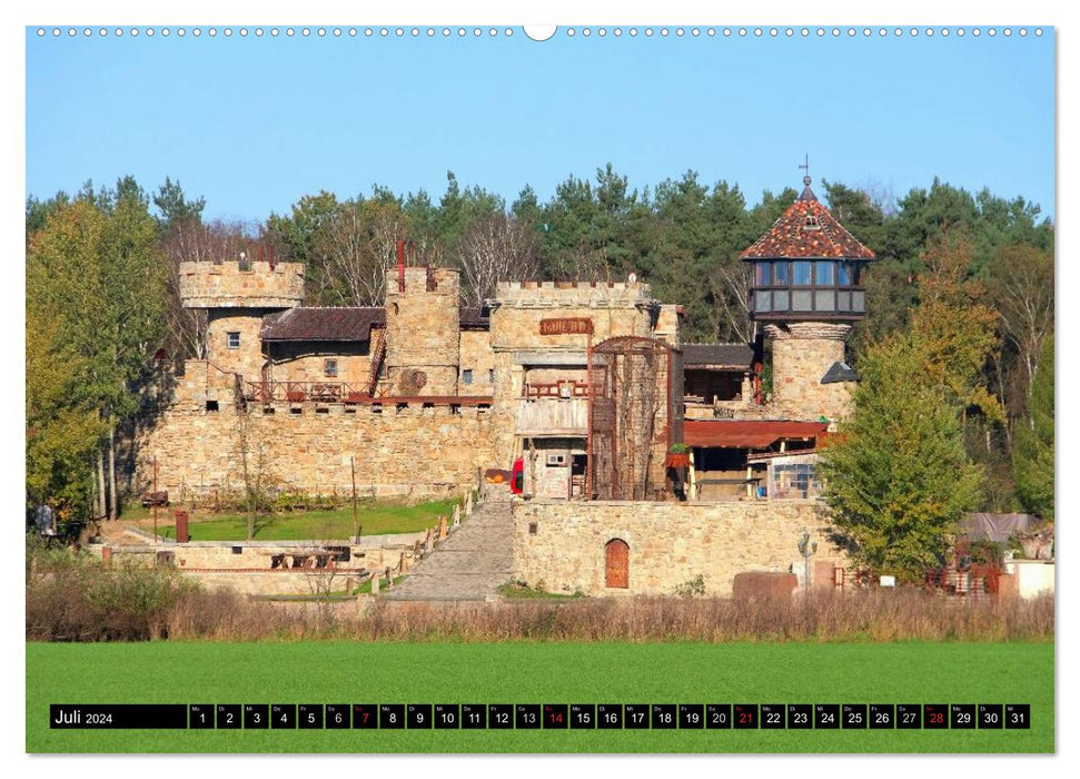 Palaces and castles in Saxony (CALVENDO Premium Wall Calendar 2024) 