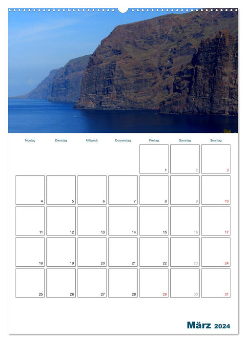 Urlaub auf den Kanaren - Teneriffa (CALVENDO Premium Wandkalender 2024)