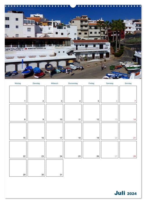 Holidays in the Canary Islands - Tenerife (CALVENDO Premium Wall Calendar 2024) 