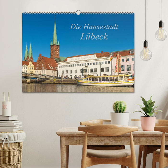 The Hanseatic city of Lübeck (CALVENDO wall calendar 2024) 