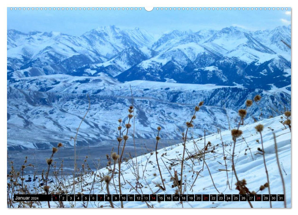 Landschaften Kirgistan (CALVENDO Wandkalender 2024)