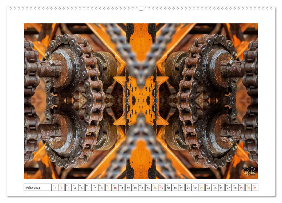 The fascination of reflection - industry and technology (CALVENDO Premium Wall Calendar 2024) 