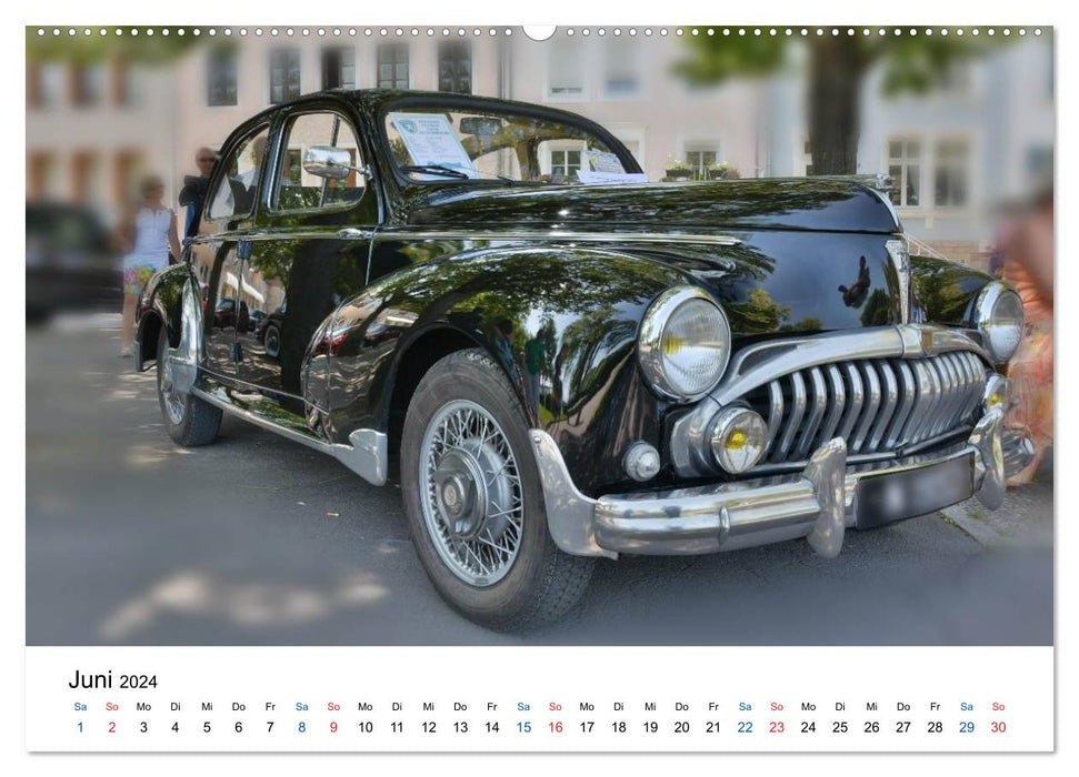 Vintage cars - old sheet metal in new splendor (CALVENDO Premium Wall Calendar 2024) 
