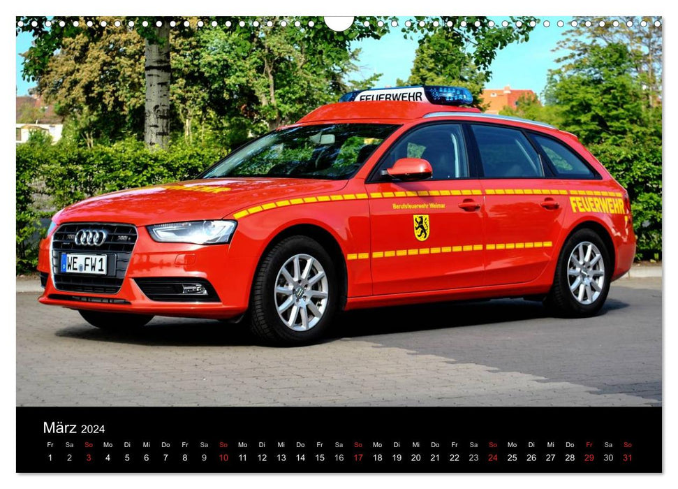 Emergency vehicles (CALVENDO wall calendar 2024) 