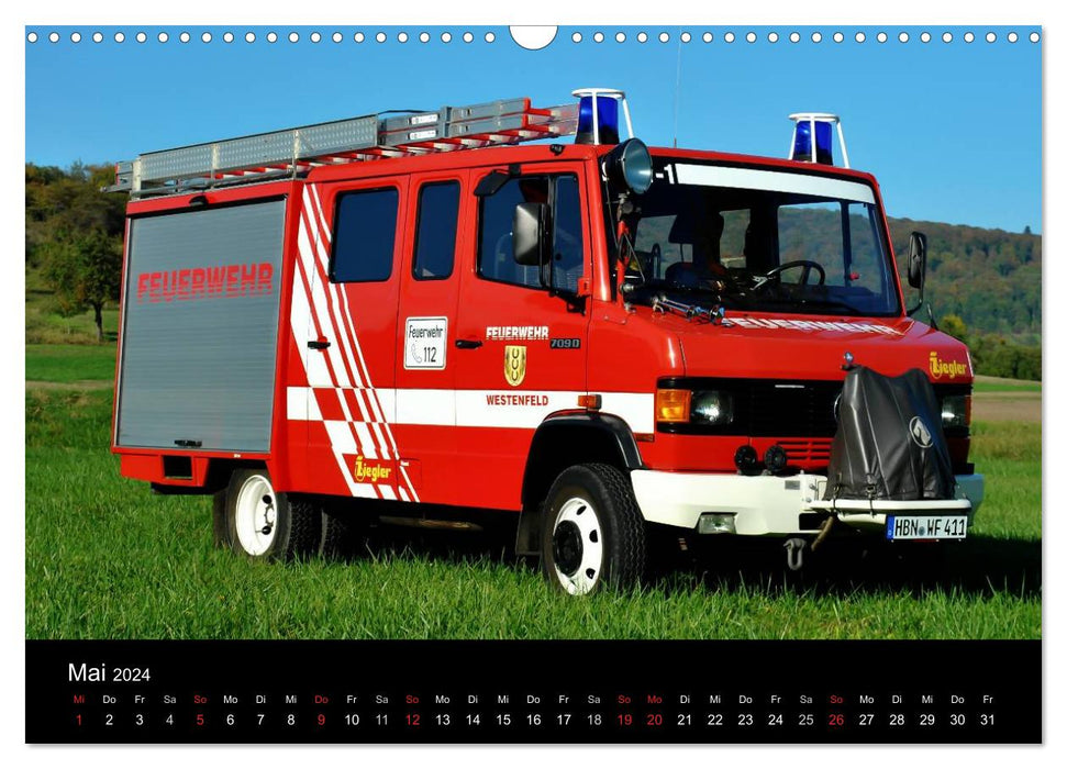 Emergency vehicles (CALVENDO wall calendar 2024) 