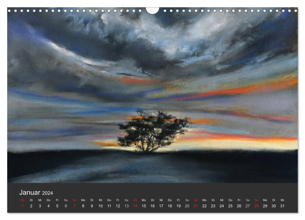 Landscape pastels (CALVENDO wall calendar 2024) 
