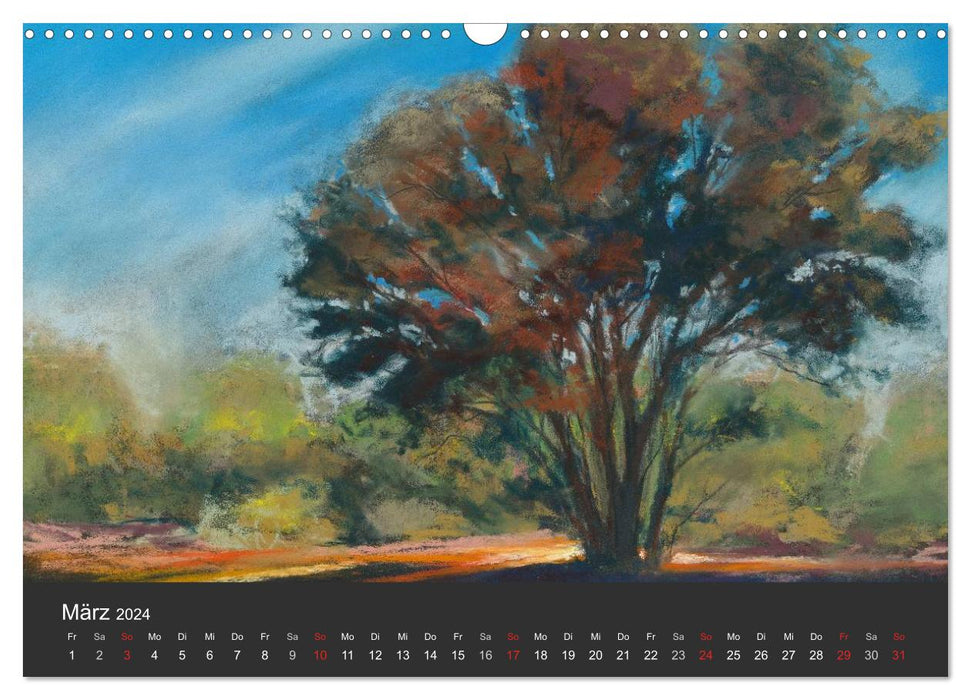 Pastels de paysage (calendrier mural CALVENDO 2024) 