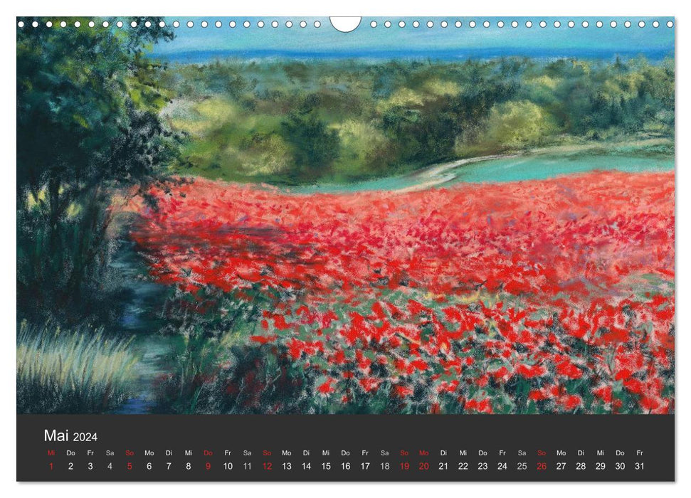 Landscape pastels (CALVENDO wall calendar 2024) 