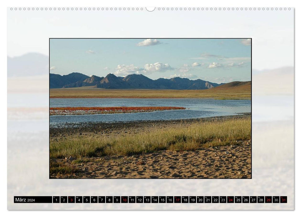 Pferdeland Mongolei (CALVENDO Premium Wandkalender 2024)