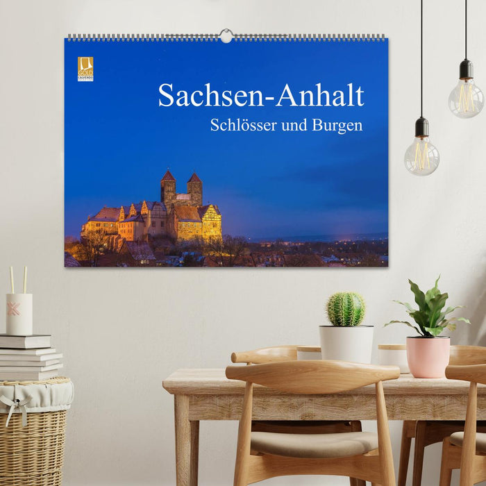 Saxe-Anhalt - palais et châteaux (calendrier mural CALVENDO 2024) 