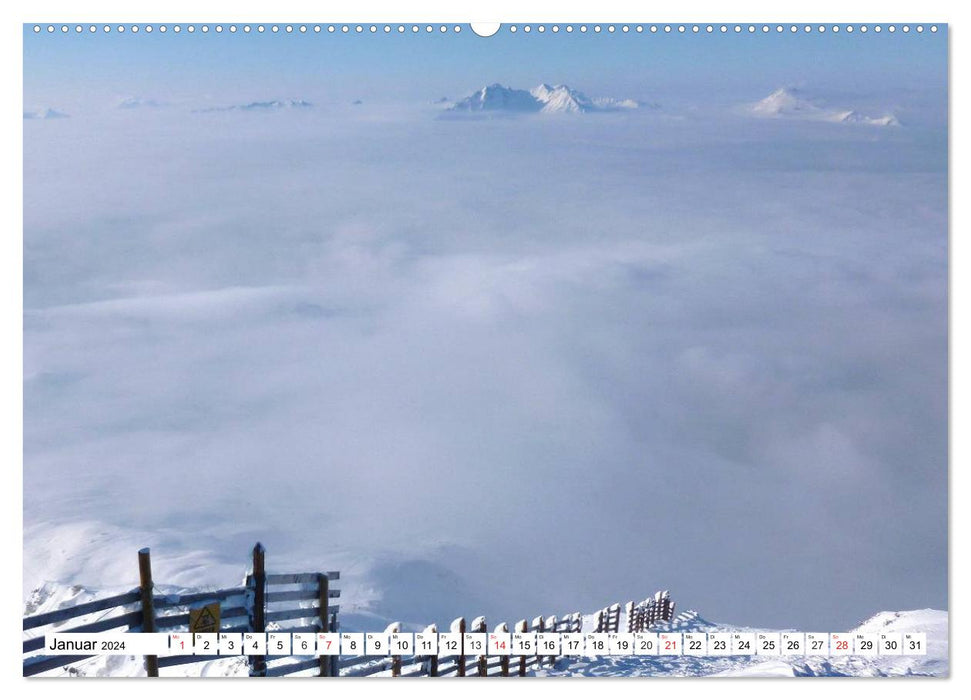 Wintermärchen Landschaften im Schnee (CALVENDO Premium Wandkalender 2024)