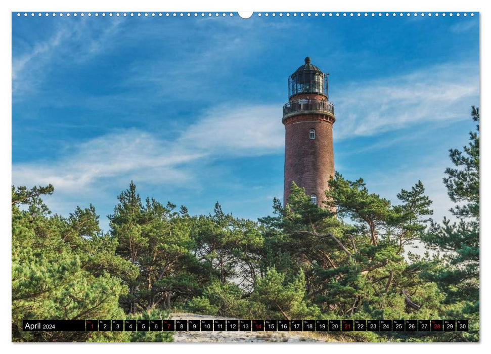 The Baltic Sea coast in Mecklenburg-Western Pomerania (CALVENDO Premium Wall Calendar 2024) 