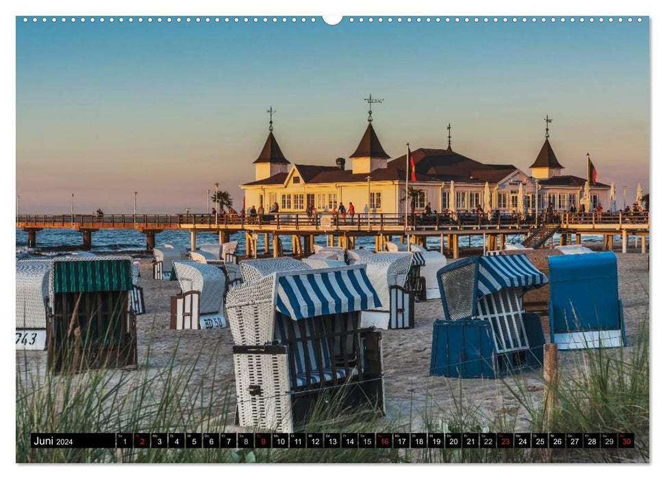 The Baltic Sea coast in Mecklenburg-Western Pomerania (CALVENDO Premium Wall Calendar 2024) 