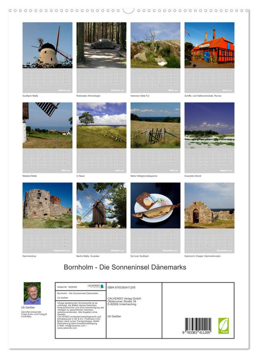 Bornholm - The sunny island of Denmark (CALVENDO Premium Wall Calendar 2024) 