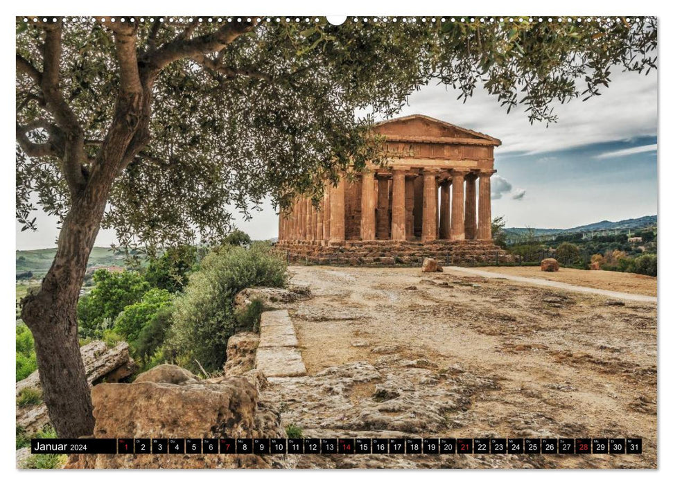 Sicily in Spring (CALVENDO Premium Wall Calendar 2024) 