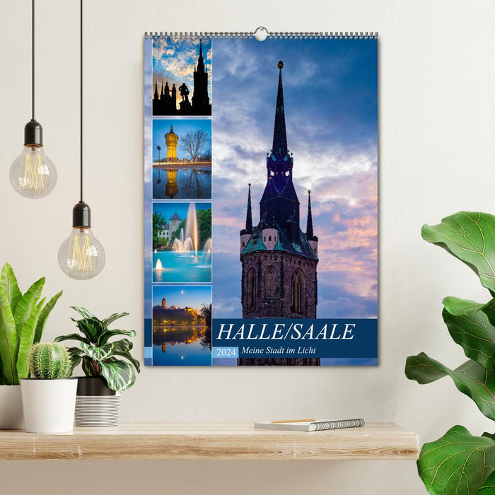 Halle/Saale - Ma ville en lumière (Calendrier mural CALVENDO 2024) 