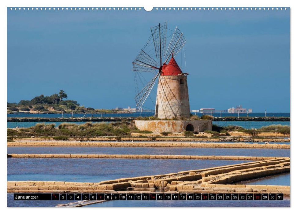 Sizilien - Perle im Mittelmeer (CALVENDO Premium Wandkalender 2024)