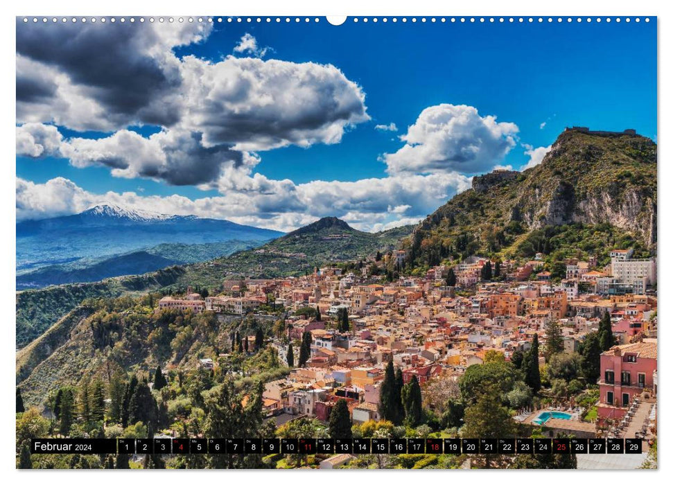 Sicile – Perle de la Méditerranée (Calvendo Premium Wall Calendar 2024) 
