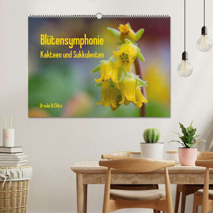 Blütensymphonie - Kakteen und Sukkulenten (CALVENDO Wandkalender 2024)