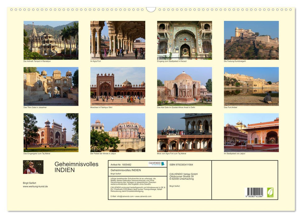 Mysterious India (CALVENDO wall calendar 2024) 
