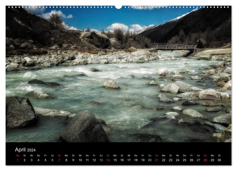 The landscapes of the Swiss Alps (CALVENDO Premium Wall Calendar 2024) 