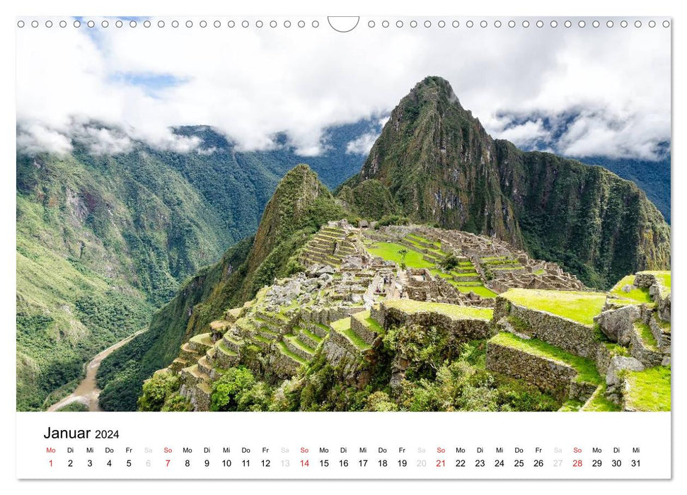 Peru - Land der Inkas und Alpakas (CALVENDO Wandkalender 2024)