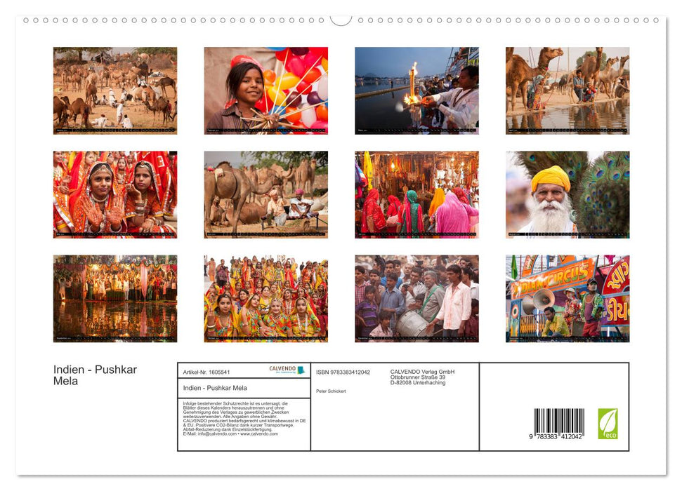 Rajasthan, India - Pushkar Mela (CALVENDO Premium Wall Calendar 2024) 