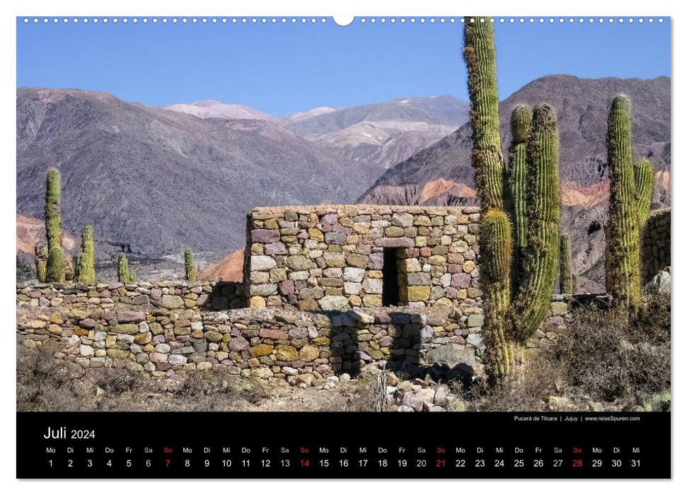Argentina, Gauchos - Andes - Waterfalls (CALVENDO Premium Wall Calendar 2024) 