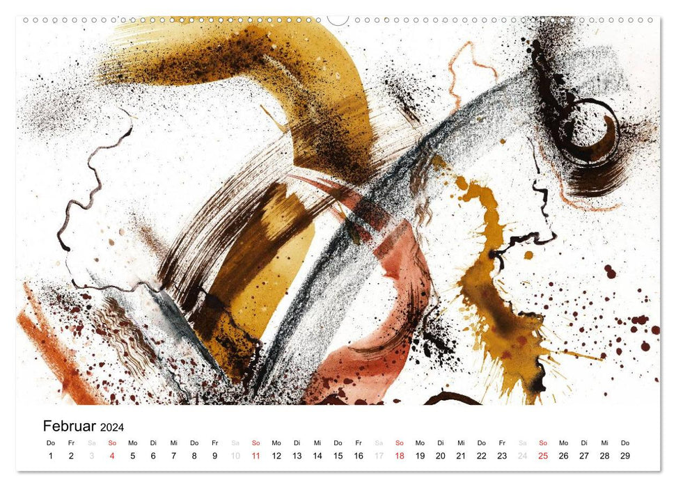 Abstract watercolors (CALVENDO wall calendar 2024) 