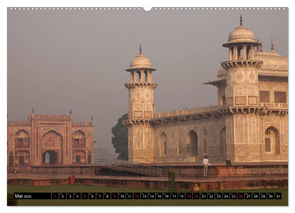 India - the golden triangle, Delhi-Agra-Jaipur (CALVENDO Premium Wall Calendar 2024) 