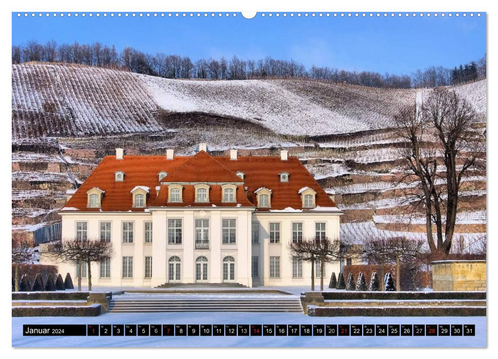 Schlösser und Burgen in Sachsen (CALVENDO Wandkalender 2024)