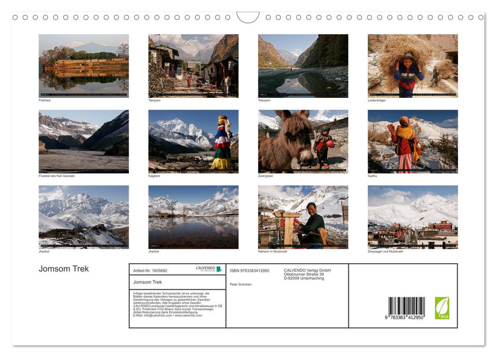 Nepal - Jomsom Trek (CALVENDO Wandkalender 2024)