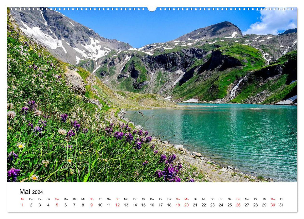 Herrliche Berglandschaften - Impressionen aus Österreich und Bayern (CALVENDO Wandkalender 2024)
