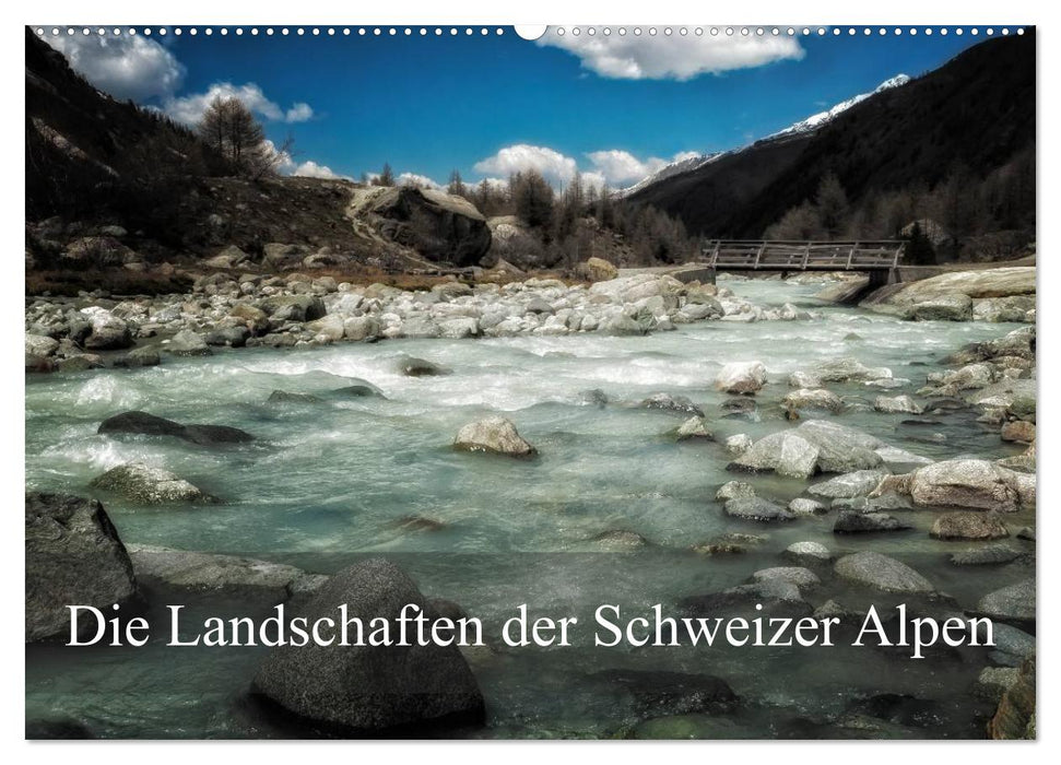 Les paysages des Alpes suisses (Calendrier mural CALVENDO 2024) 