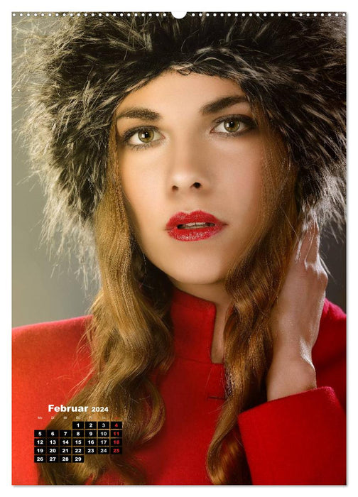 Extrem Make-Up Portraits (CALVENDO Premium Wandkalender 2024)