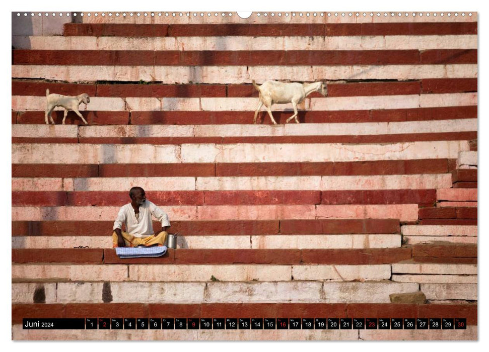 Indien - Varanasi (CALVENDO Wandkalender 2024)
