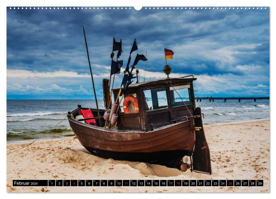 The Baltic Sea coast in Mecklenburg-Western Pomerania (CALVENDO wall calendar 2024) 