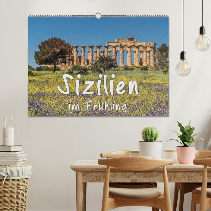 Sizilien im Frühling (CALVENDO Wandkalender 2024)